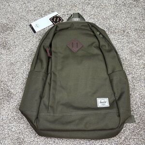 NEW Hershel Supply Co. Seymour Backpack Green School College Travel Books
